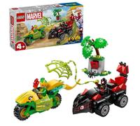 Lego spidey e i suoi fantastici amici 11198 inseguimento sui dino-veicoli di spin ed electro, giochi educativi per bambini 4+