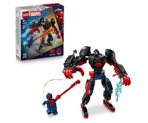 LEGO Marvel Miles Morales Mech vs. Spider-Man 2099 - Superhero Toy w/an Action