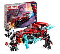 LEGO Marvel Miles Morales vs. Morbius, Spider-Man Giocattolo da Costruire per Bambini e Bambine con Macchina da Corsa e Minifigure di Spidey 76244