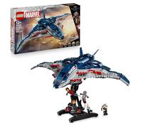 LEGO | Marvel Quinjet Avengers: Age of Ultron - Aereo Giocattolo dei Supereroi con Moto e 5 Minifigure tra cui Iron Man, Black Widow e Ultron - Regalo per Bambini da 12 Anni in su e Fan Adulti - 76325