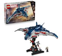 LEGO | Marvel Quinjet Avengers: Age of Ultron - Aereo Giocattolo dei Supereroi con Moto e 5 Minifigure tra cui Iron Man, Black Widow e Ultron - Regalo per Bambini da 12 Anni in su e Fan Adulti - 76325