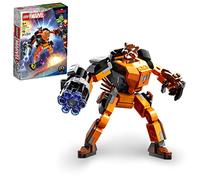 LEGO Marvel Rocket Mech Armor Set 76243, Guardiani della Galassia Racoon, action figure giocattolo costruibile, idea regalo da collezione per bambini dai 6 anni in su