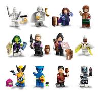 LEGO Marvel Serie 2 Minifigure: Set completo di 12 Minifigure: Bestia Wolverine Moon Knight Hawkeye - Include Calendario Man Mantelli - Supereroi 71039