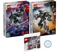 Lego Marvel - Set 76276 Venom Mech vs. Miles Morales, 76277 War Machine Mech & 30443 Spider-Mans