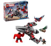 Lego Marvel Super Heroes 76292 Battaglia Captain America vs Hulk rosso