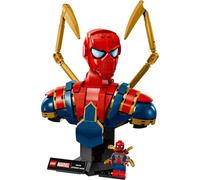LEGO | Marvel Busto di Iron Spider-Man - Modellino da Esposizione per Adulti con 2 Braccia Mobili, Testa Girevole e Minifigure del Supereroe - Regalo da Collezione per i Fan degli Avengers - 76326