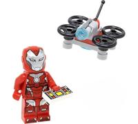 LEGO Marvel Super Heroes: Avengers: Iron Rescue Minifigure (Pepper Potts) in Armatura Rossa con Drone