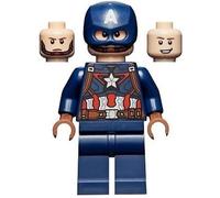 LEGO Marvel Super Heroes Captain America Blu Scuro Suit Statuette Da 76189