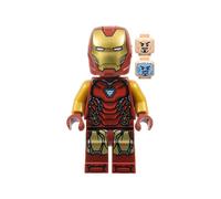 LEGO Marvel Super Heroes Iron Man Minifigure con visiera per casco grande da ...