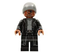 LEGO Marvel Super Heroes Nick Fury Grey Beanie Minifigure 76196 (confezionato)