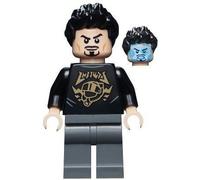 LEGO Marvel Super Heroes Tony Stark Black Jumper Minifigure Da 76194