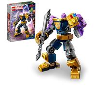 LEGO Marvel Thanos Mech Armor 76242, Set di action figure Avengers, giocattolo da costruzione con guanto dell'infinito e pietre, regalo supereroe da collezione, per ragazzi e ragazze dai 6 anni in su
