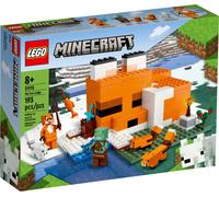 LEGO Minecraft Il Capanno della Volpe, Mattoncini da Costruzione, Set con Zombie e Animali, Giochi per Bambini 8+ Anni, 21178
