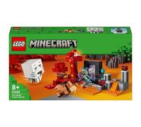 LEGO Minecraft 21255 Agguato nel Portale del Nether, Gioco per Bambini