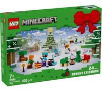 LEGO Minecraft 21280 Calendario dell'Avvento 2025-24 sorprese con personaggi, mini modelli e accessori | Calendario di Natale per bambini e fan di Minecraft