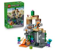Lego minecraft 21587 - zombie dungeon con tavolo da crafting