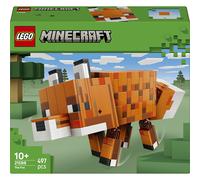 lego minecraft - la volpe - lego 21588 volpe minecraft snodabile 497pz anni 10+