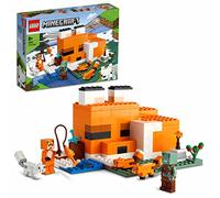 LEGO Minecraft Il Capanno della Volpe, Mattoncini da Costruzione, Set con Zombie e Animali, Giochi per Bambini 8+ Anni, 21178