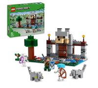 LEGO Minecraft Il Castello del Lupo Giocattolo con Personaggio, 2 Figure di Scheletro, 2 Lupi e Accessori tra cui un Tavolo da Crafting - Regalo per Gamer, Bambini e Bambine da 8 Anni - 21261