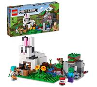 LEGO Minecraft Il Ranch del Coniglio, Idea Regalo di Compleanno, Giochi per Bambini e Bambine da 8 Anni con Figure di Domatore, Zombie e Animali 21181