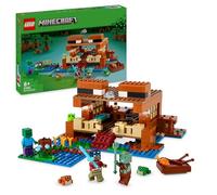 LEGO Minecraft La Casa-Rana Giocattolo - Set da Costruire con Barca, Figure di Animali, Mobb e Accessori tra cui Tavolo da Crafting e Fornace - Regalo per Gamer, Bambini e Bambine da 8 Anni - 21256