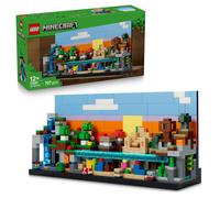 LEGO Minecraft Mini-Biomi Giocattolo - Decorazione Fai da Te in Miniatura per la Stanza da Gaming - Puzzle 3D con 5 Microfigure - Regalo per Gamer, Bambini, Bambine e Adolescenti da 12 Anni - 21589