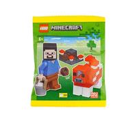 LEGO Minecraft Mini Set: Steve con Mucca Mooshroom Minifigure