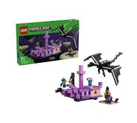 Lego Minecraft Serie 21264 Ender Dragon And Heaven Ship Puzzle Building Blocks Giocattoli per Bambini Tagli UnicaABS