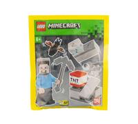 Lego Minecraft Steve in miniera di diamanti con pipistrello - Paperbag 662411