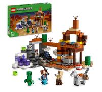 LEGO Minecraft The Badlands Mineshaft - Interactive Toy with Explorer, Creeper and Spider Figures, plus Exploding TNT Function - Gaming Gift for 8+ Year Old Boys & Girls - 21263