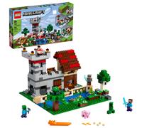 LEGO Minecraft The Crafting Box 3.0 21161 Minecraft - Set di costruzioni in mattoncini e minifigure, castello e fattoria, un regalo perfetto per