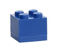 LEGO Mini Box 4 Knobs blu - Scatola di Archiviazione Piccola e Versatile per Snack, Gioielli, Accessori per Capelli, Souvenir & Altro, 46 x 46 x 43 mm