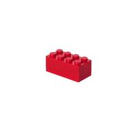 LEGO Mini Box 8 Knobs rosso - Scatola di Archiviazione Piccola e Versatile per Snack, Gioielli, Accessori per Capelli, Souvenir e Altro, 46x92x43 mm