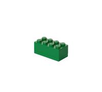 LEGO Mini Box 8 Knobs verde - Scatola di Archiviazione Piccola e Versatile per Snack, Gioielli, Accessori per Capelli, Souvenir e Altro, 46x92x43 mm