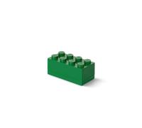 LEGO Mini Box 8 Knobs verde - Scatola di Archiviazione Piccola e Versatile per Snack, Gioielli, Accessori per Capelli, Souvenir e Altro, 46x92x43 mm