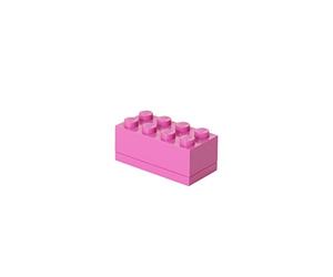 LEGO Mini Box 8 Knobs viola brillante - Scatola di Archiviazione Piccola e Versatile per Snack, Gioielli, Accessori per Capelli, Souvenir e Altro, 46x92x43 mm