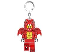 LEGO Minifigures Grande 3 Pollici Alto Figura Portachiavi Luce - Dragon Suit Guy (KE196H), Rosso, Grande - Alto 7,6 cm, Rosso, Large - 3 inches tall