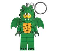 LEGO Minifigures Portachiavi Light - Dragon Suit Girl - Figura alta 7,6 cm (KE224H), verde, grande - altezza 7,6 cm, Verde scuro, Large - 3 inches tall