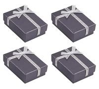 Lego Mini-Personaggio Regalo Scatola E Nastro Nero Carbone Display Imbottito