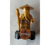 LEGO Minifigure Ninjago Sensei Wu / Master Wu- Legacy, Pearl Gold Robe Set 71741