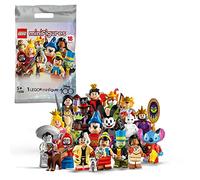 LEGO Minifigures Disney 100 Anniversario, 1 di 18 Personaggi Iconici da Collezione, Bustina Misteriosa in Edizione Limitata con Topolino, Stitch, Mulan e altri (1 Pezzo a Caso) 71038