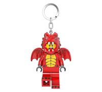 LEGO Minifigures Grande 3 Pollici Alto Figura Portachiavi Luce - Dragon Suit Guy (KE196H), Rosso, Grande - Alto 7,6 cm, Rosso, Large - 3 inches tall