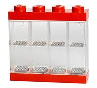 Lego Minifigures Minifigure Display Case Rosso, 4.6x4.6x4.3 cm