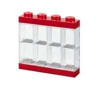 Lego Minifigures Minifigure Display Case Rosso, 4.6x4.6x4.3 cm