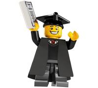 Lego minifigures serie 5 da collezione laureato con laurea 8805