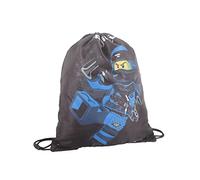 LEGO Mline Ninjago, Sacca Unisex-Bambini e Ragazzi, Nero-Azzurro, 10L