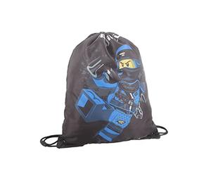 LEGO Mline Ninjago, Sacca Unisex-Bambini e Ragazzi, Nero-Azzurro, 10L