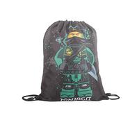 LEGO Mline Ninjago, Sacca Unisex-Bambini e Ragazzi, Nero-Verde, 10L