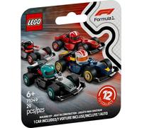 LEGO Monoposto di F1 da Collezione - Scatola con 1 di 12 Modelli di Auto da Corsa Casuali - Caschi dei Piloti e Ruote Mobili - Squadre di Formula 1 tra cui Ferrari, Mercedes, McLaren, Red Bull - 71049