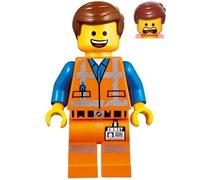 LEGO Movie 2 Emmet Smile/Scream Worn Uniforme Minifigure Split from 70826 Set (Insaccato)